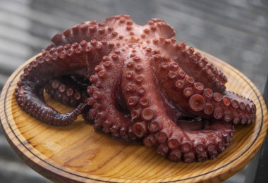 pişmiş ahtapot yakın çekim görüntü