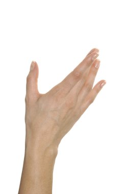 bir elin farklı pozisyonları beyaz arka plan üzerinde görüntü