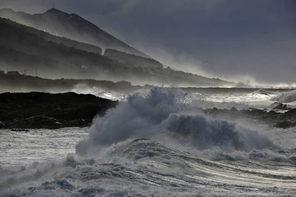 Momentaufnahme Einer Welle Die Meer Bricht — Stockfoto