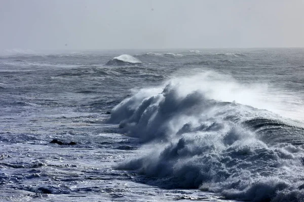 Снимок Волны Ломающейся Море — стоковое фото
