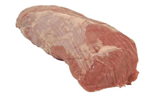 Rohes Fleisch Isoliert Auf Weißem Hintergrund — Stockfoto