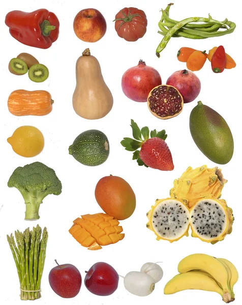 Fruit Vegetable Study Composition — Stock Photo, Image