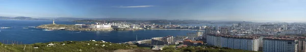 Ispanya Nın Kuzeyinde Bir Kıyı Bölgesinin Panoramik Görünümü — Stok fotoğraf