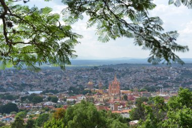  San Miguel de Ayende şehrinin görüntüsü, Meksika