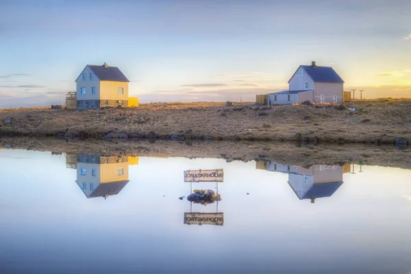 Jonasarholmi Häuser Raufarhofn Island — Stockfoto