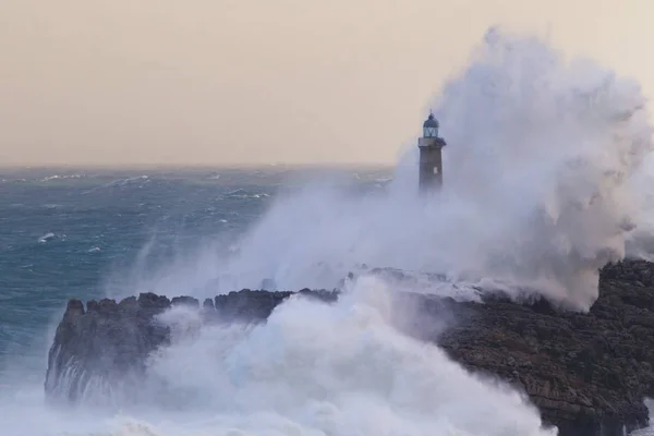 Mouro Lighthouse Santander Spain — Stock Photo, Image