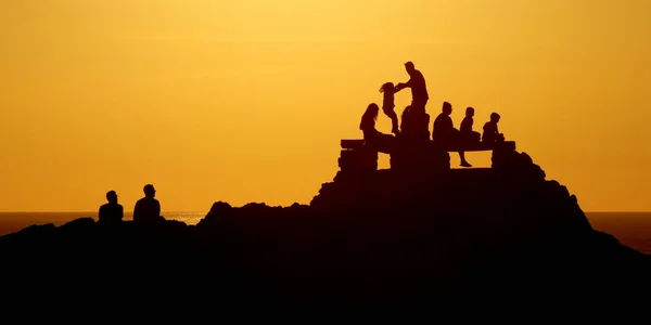 Sonnenuntergang Far Punta Nati Menorca — Stockfoto