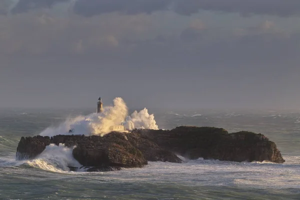 Mouro Lighthouse Santander Cantabria Spain — Stock Photo, Image