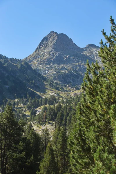 Benasque, Huesca / İspanya; 22 Ağustos 2017. Posets-Maladeta Doğal Parkı bir İspanyol doğal alanıdır. Pireneler 'deki en yüksek iki dağ zirvesini içerir..