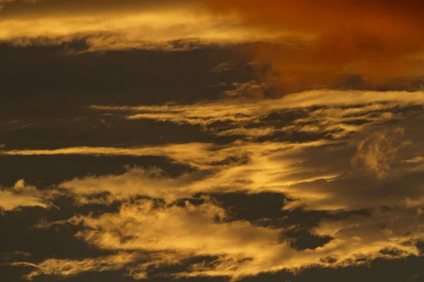 Padrões Nuvens Coloridas Com Luz Hora Dourada — Fotografia de Stock