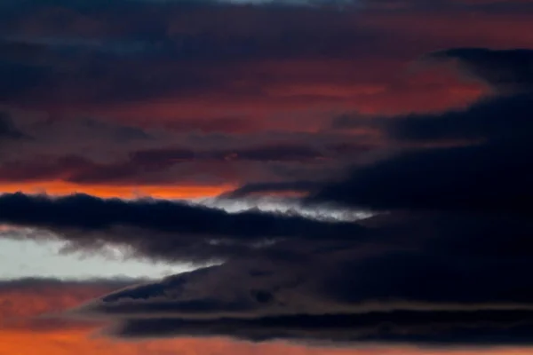 Padrões Nuvens Coloridas Com Luz Hora Dourada — Fotografia de Stock