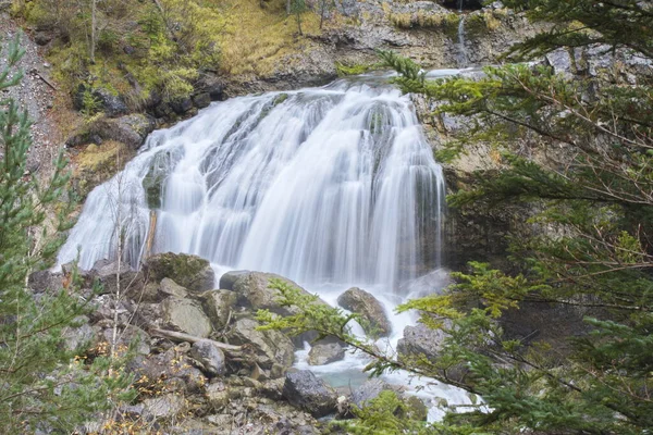 Torla Huesca Španělsko Listopadu2015 Vodopády Národním Parku Ordesa Monte Perdido — Stock fotografie