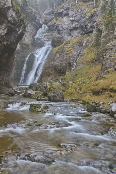 Torla Huesca Španělsko Listopadu2015 Vodopády Národním Parku Ordesa Monte Perdido — Stock fotografie