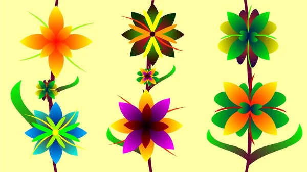 vector graphics flowers, art