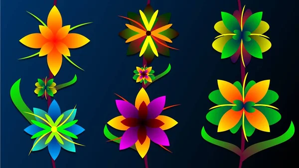 Vektorgrafik Blumen Kunst — Stockfoto