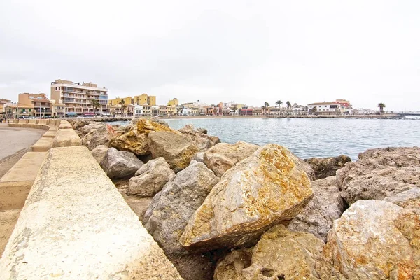 Palma Mallorca Spain March 2018 Molinar Bay Overcast Day March — Stock Photo, Image