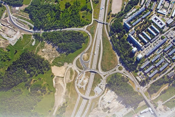 스톡홀름 스웨덴에서 소통량 샷으로 고속도로 — 스톡 사진