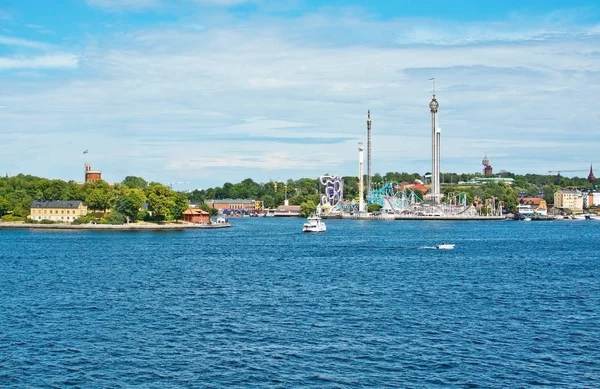 Stockholm Suécia Julho 2018 Barcos Para Turismo Balsa Para Viagens — Fotografia de Stock