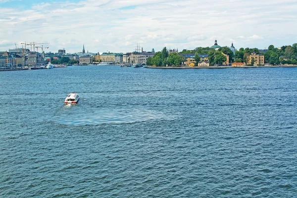 Στοκχόλμη Σουηδία Ιουλίου 2018 Βάρκες Για Αξιοθέατα Και Πορθμείων Για — Φωτογραφία Αρχείου