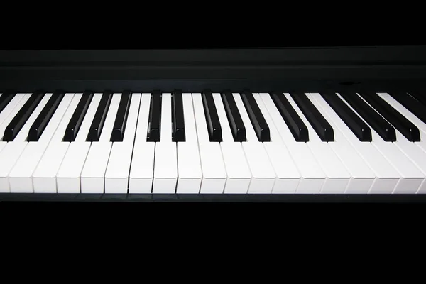 Teclado Piano Órgano Eléctrico Blanco Negro Musical Decorativo — Foto de Stock