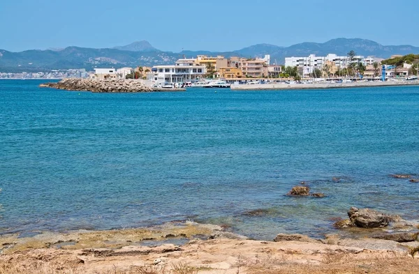 Palma Mallorca Spain July 2012 Cala Gamba Marina Rocky Coastal — Stock Photo, Image