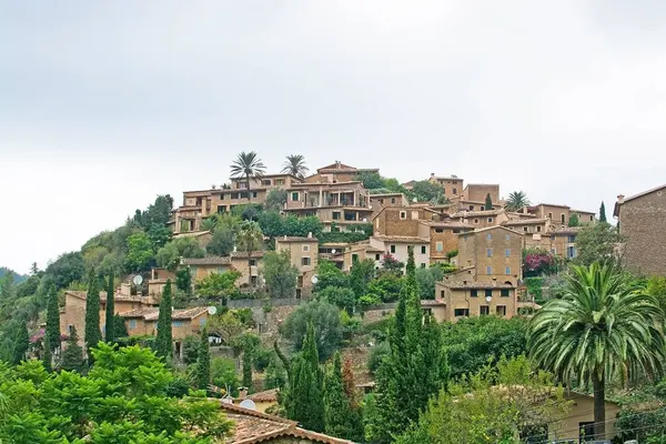 Deia Mallorca Spain September 2018 View Deia Village Mountains September — Stock Photo, Image