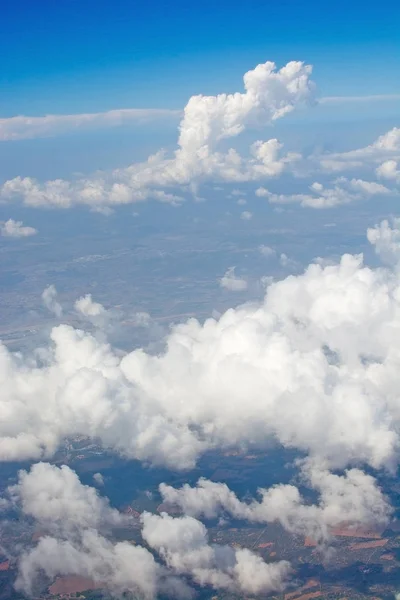 Espeso Sistema Nubes Tormenta Verano Cubre Desde Arriba Mediterráneo Día — Foto de Stock