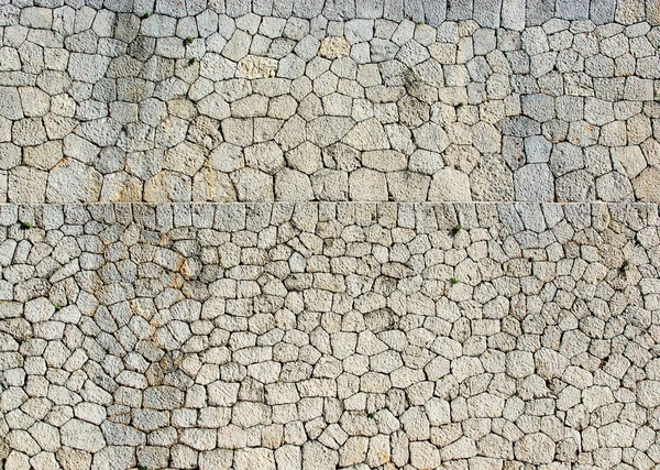 Broušených Kamenů Namontován Zdění Ručně Vytvořené Pozadí Textury — Stock fotografie