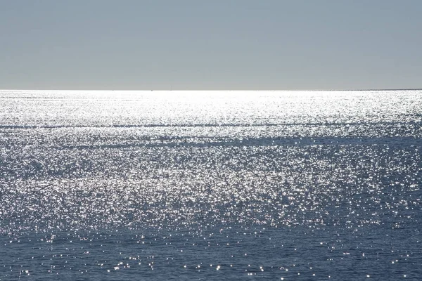 Hermoso Mar Brillante Horizonte Día Soleado Noviembre Mallorca España — Foto de Stock