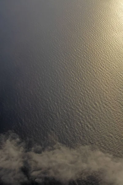 Cloud Water Ripple Surface Aerial View Mediterranean Mallorca Spain — Stock Photo, Image