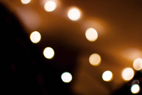 Bokeh Luces Desenfocadas Naranja Quemado Festivo Invierno Fondo Textura — Foto de Stock