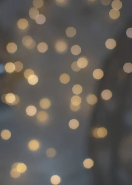 Goldene Bokeh Lichter Defokussiert Festlichen Winter Hintergrund Textur — Stockfoto