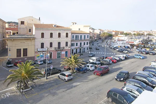 Вид на вулицю деталі в Ла Маддалена Сардинія — стокове фото