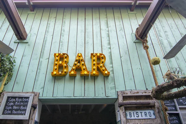 Vintage retro neon Bar jel — Stock Fotó
