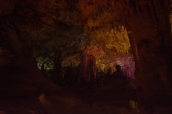 Cave interior with stalactites and stalagmites — Stock Photo, Image