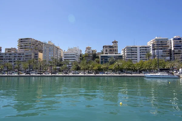 Palma liman tekne turu görünümleri — Stok fotoğraf