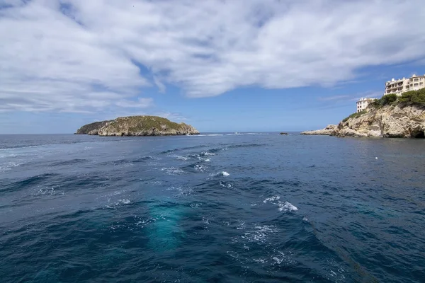 Coastal landscape sea view with islands Santa Ponsa Mallorca — Stock Photo, Image