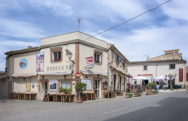 Vista de rua na aldeia de Ses Salines Maiorca — Fotografia de Stock