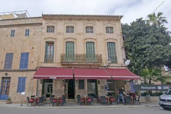 Ses Salines köyü Mallorca sokak görünümü — Stok fotoğraf