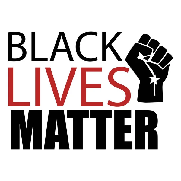 Black Lives Matter Vector Design — Stock Vector