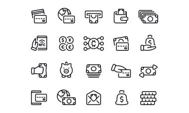  Finans Simgesi vektör tasarımı 