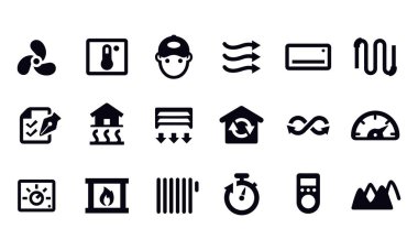 Ev Isıtma ve Soğutma Simgeleri