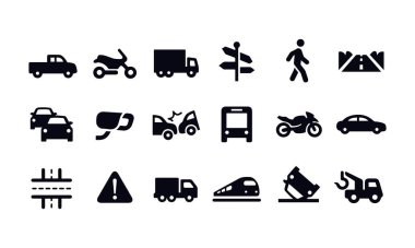 Trafik Simgeleri vektör tasarımı 