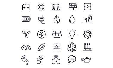 Enerji - ana hatlar simgeleri ayarlandı