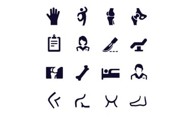  Ortopedik Simge vektör tasarımı 