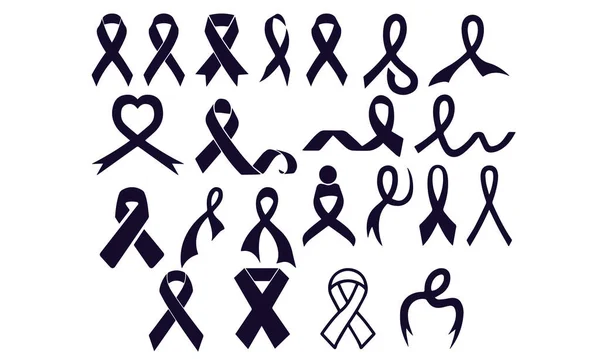 Awareness Ribbon Cancer Vector — Stock Vector