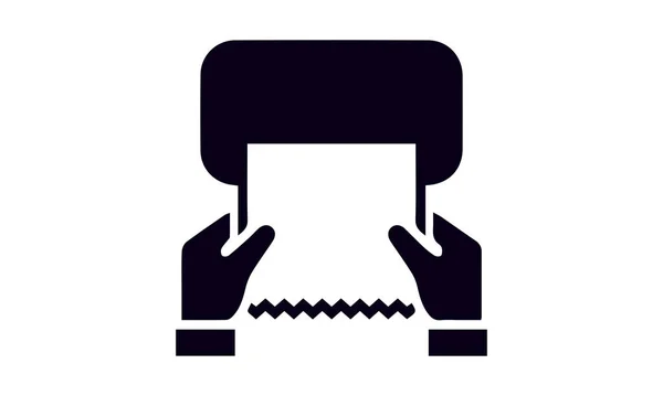 Drying Hands Black White Square Icon — Stock Vector