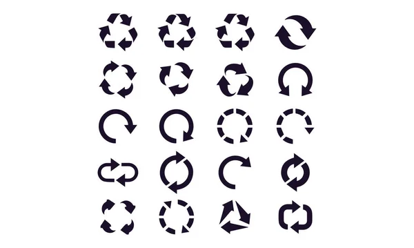 Recycle Icon Set Vektor Design — Stockvektor