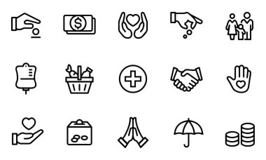 Gönüllü Hayır Kurumu vektör tasarımı 