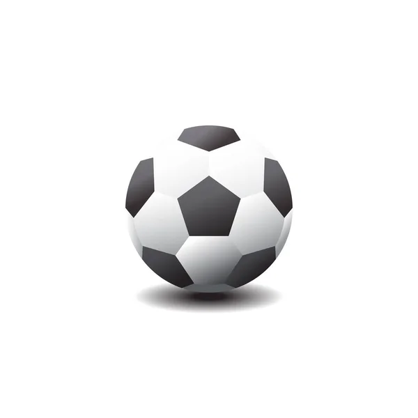 Classic soccer ball. Football icon. Vector illustration. — Stock Vector
